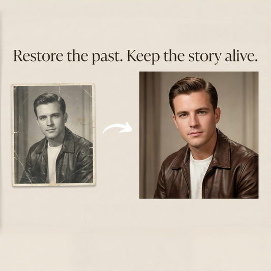 Professional Old Photo Restoration & Colorization - Repair Damaged, Faded, Scratched Pictures
